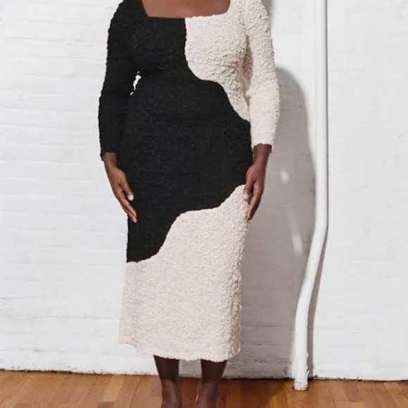 Mara Hoffman Black and White Textured Dress - Picture 5 of 6